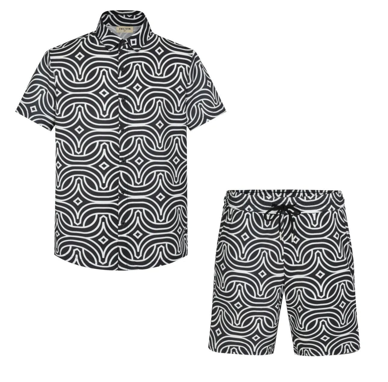 Ensemble (Chemise+Short) Black Vision
