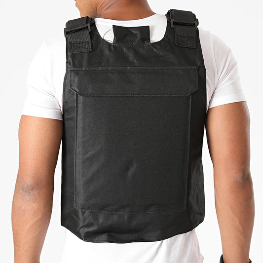 Gilet Streetwear “Plata o Plomo” – Full Black – Urbain & Ajustable