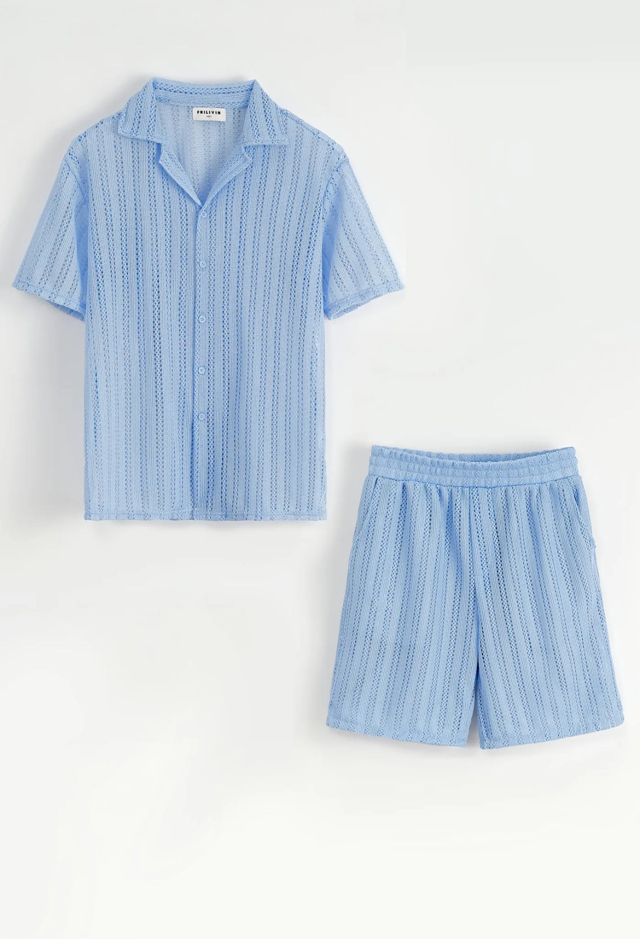 Ensemble (Chemise+short) Blue