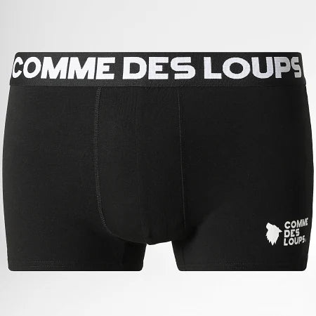Lot De 3 Boxers Classic Noir Gris Chiné Bleu Roi