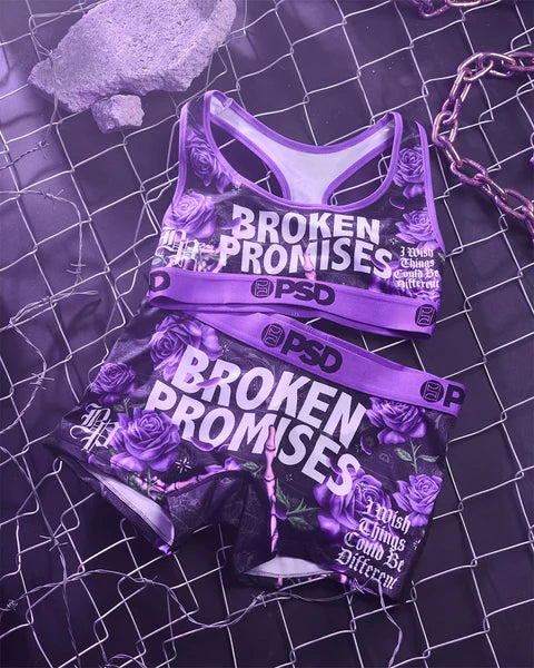 Ensemble PSD Violet - Brassière + Mini Short
