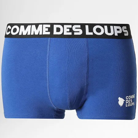 Lot De 3 Boxers Classic Noir Gris Chiné Bleu Roi