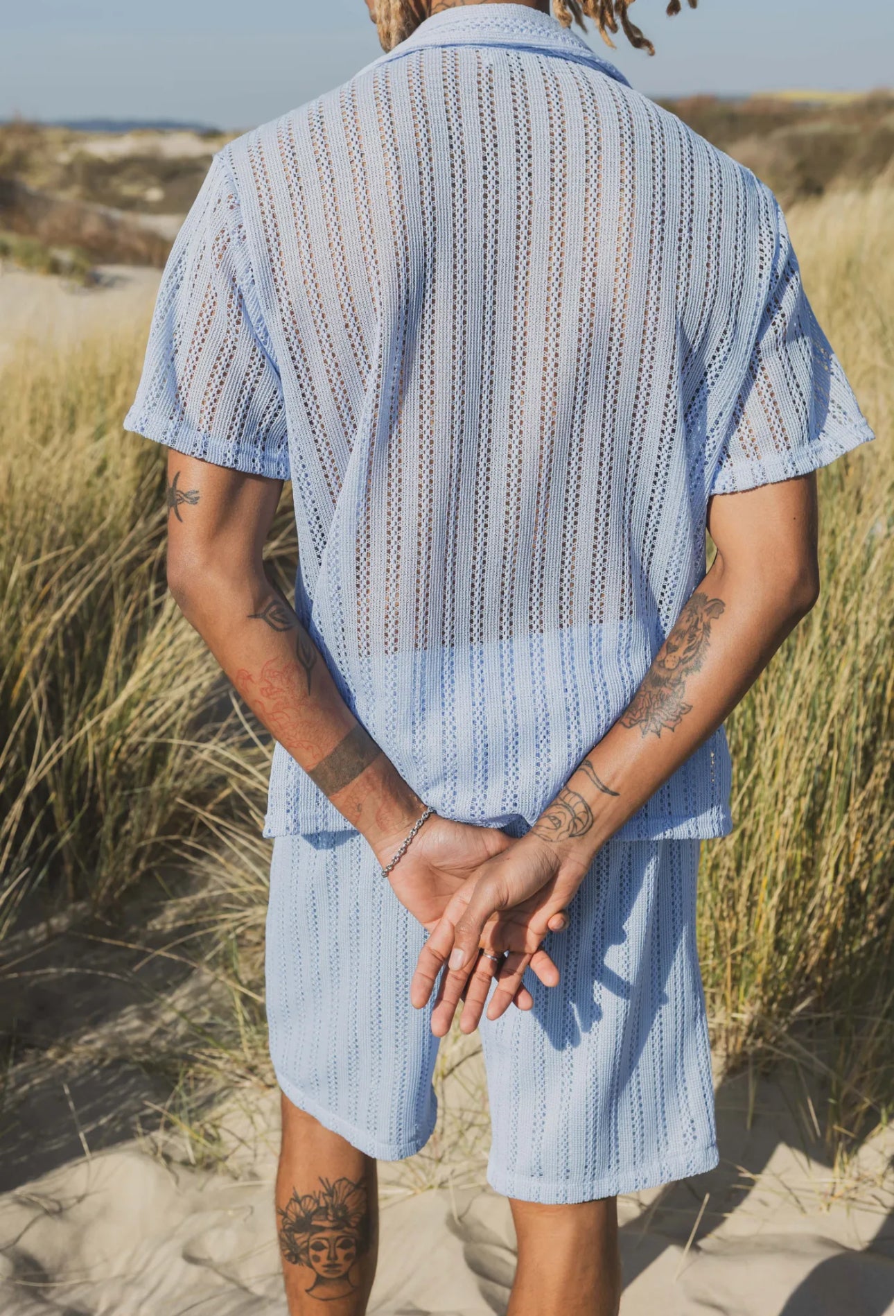 Ensemble (Chemise+short) Blue
