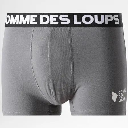 Lot De 3 Boxers Classic Blanc Gris Noir