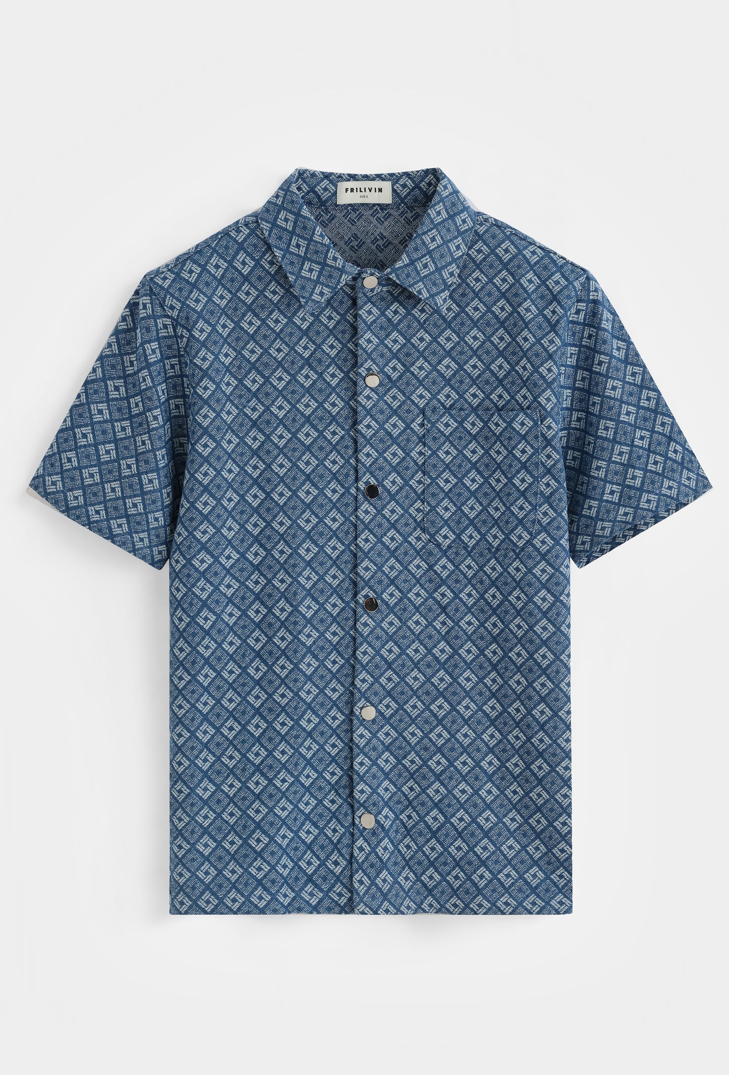 Ensemble Homme Bleu Motif Chemise & Short | Style Été Tendance