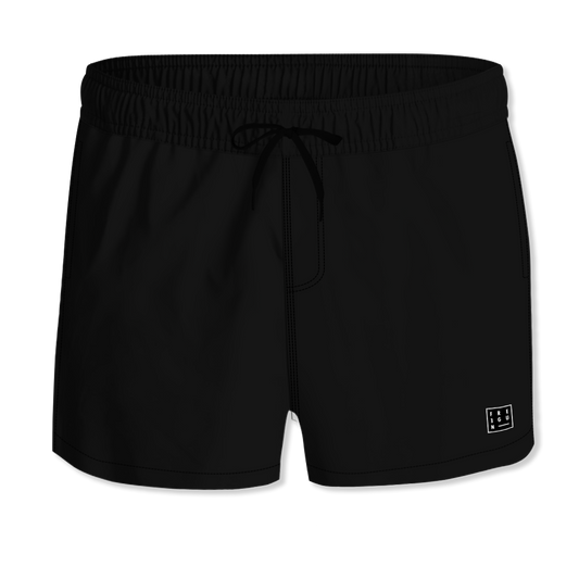 Short de bain Noir homme Uni Poches | Freegun