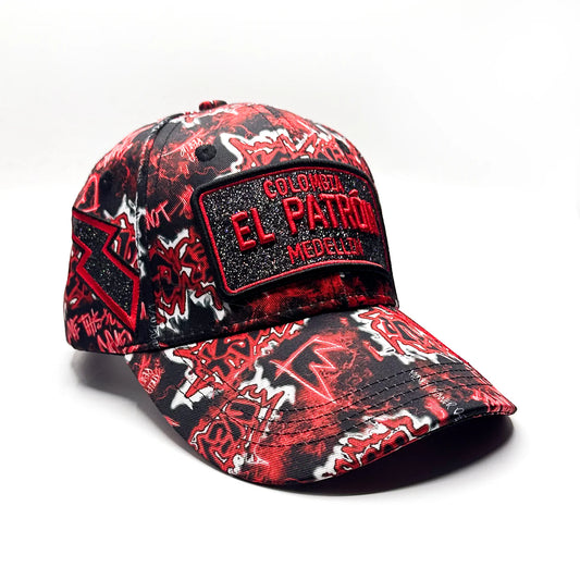 CASQUETTE EL PATRON PALMS PINK ORANGE
