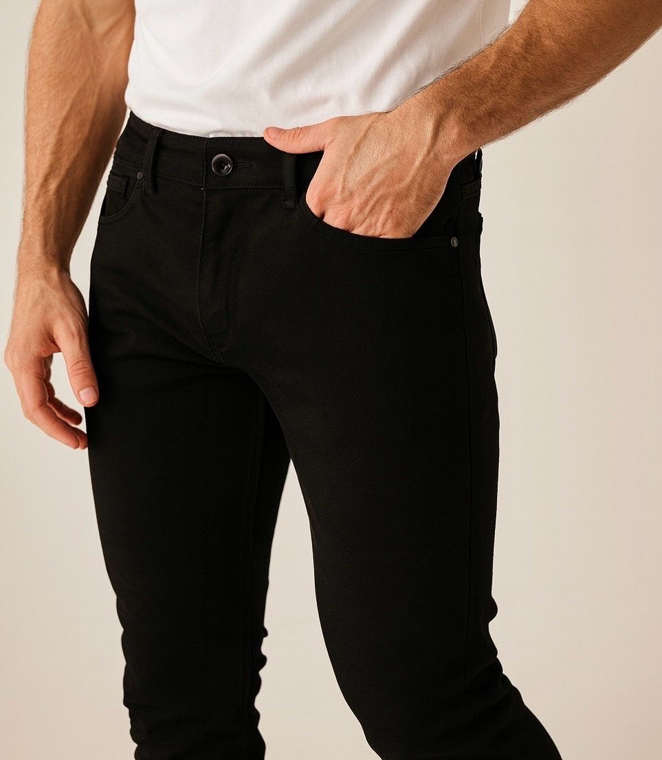 Jeans - Full black Slim Skinny