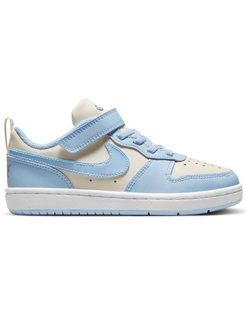 Court Borough Low Recraft Bpvn- Soft Pearl/Hydrangeas White/Celestine Blue(enfant)